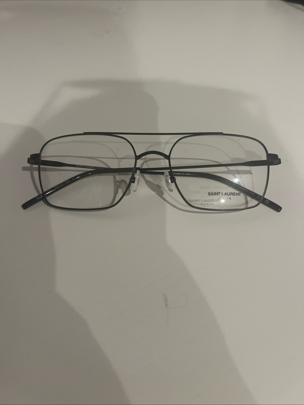 Saint Laurent Black SL888 Rectangular Eyeglasses 53-17-145 NWOT